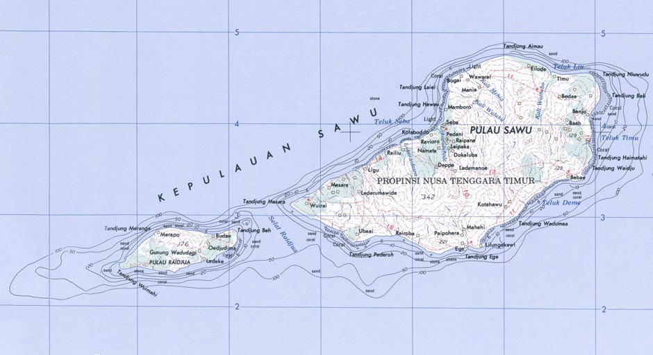 Description: Savu and Raijua map