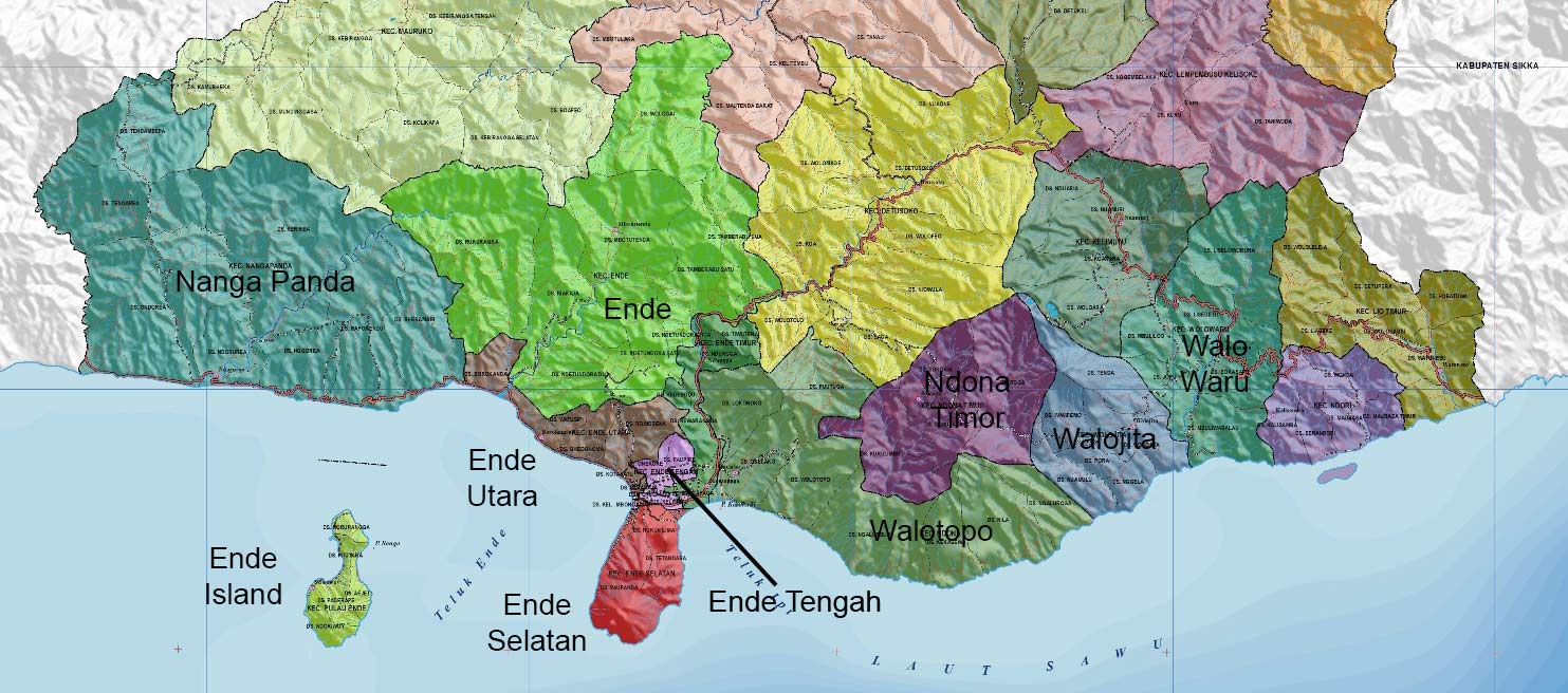 Description: The southern kecamatan of Kabupaten Ende