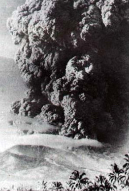 Description: The eruption of Mount Iya in 1969