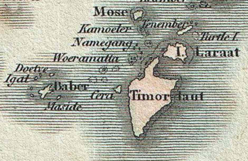 Description: Tanimbar map of 1801