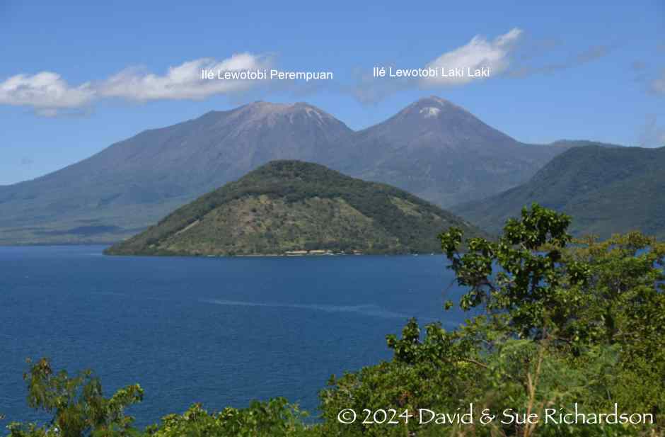 Description: The twin volcanoes of Lewotobi