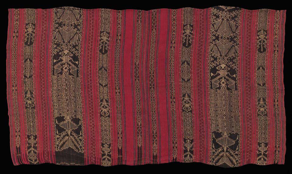 Description: A Mandaya dagmay (abaca) ikat cloth