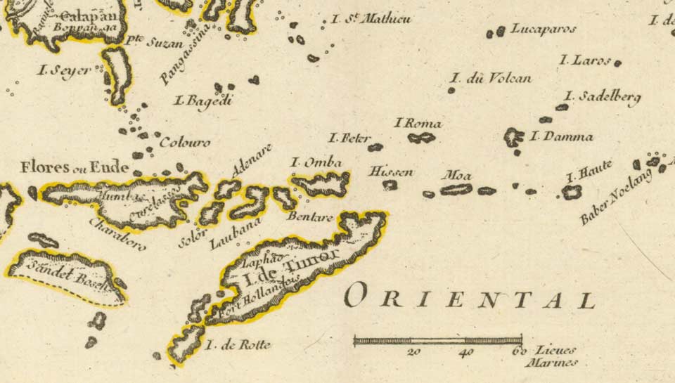 Description: Map of the Isles Moluques, 1748