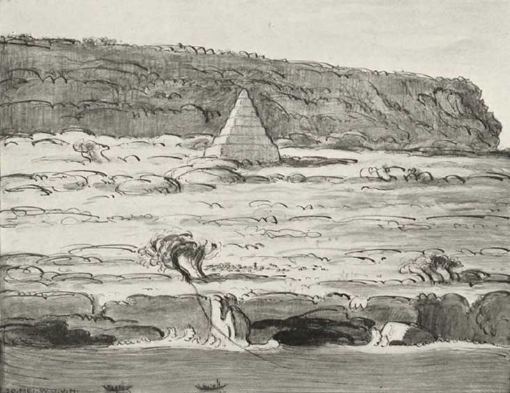Description: Pyramid in Nama harbour