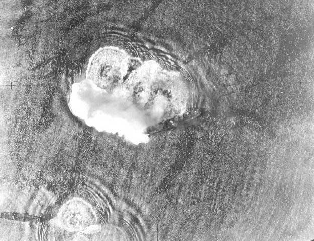 Description: Bombing Japanese ships in Waingapu harbour