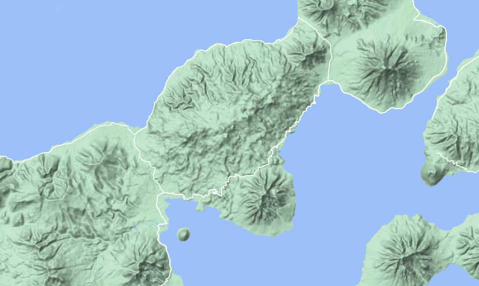 Description: The terrain of East Flores