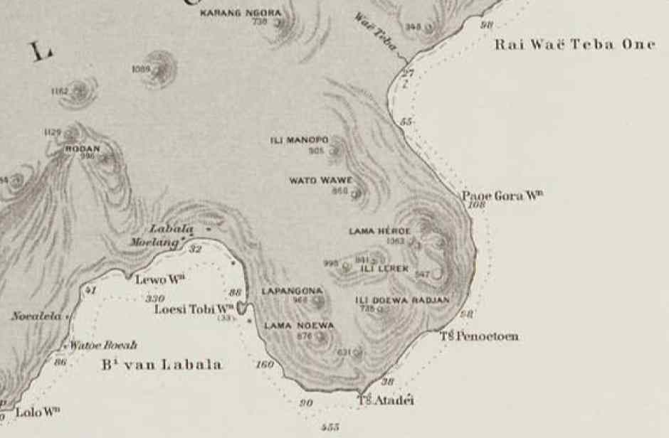 Description: A 1911 hydrographic chart of Ata Déi