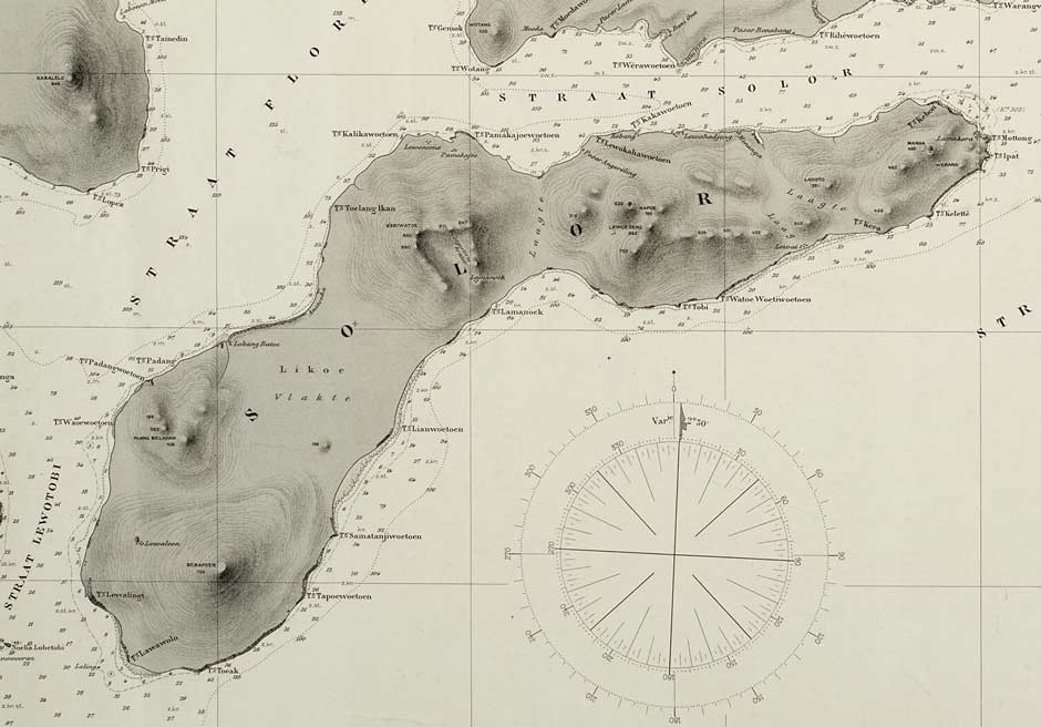 Description: The topography of Solor Island