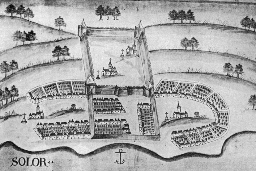 Description: The Portuguese Fortazela de Solor Island