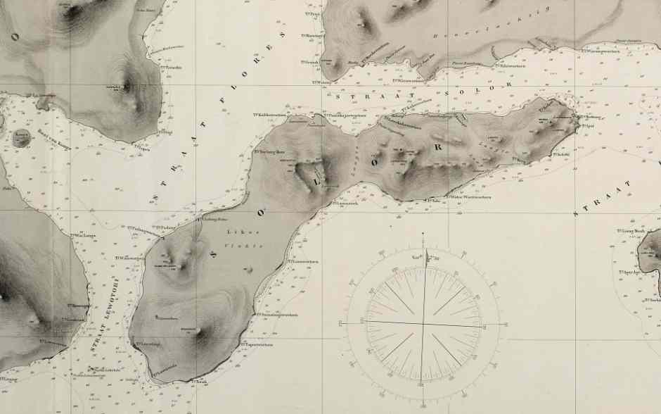 Description: A topographic map of Solor