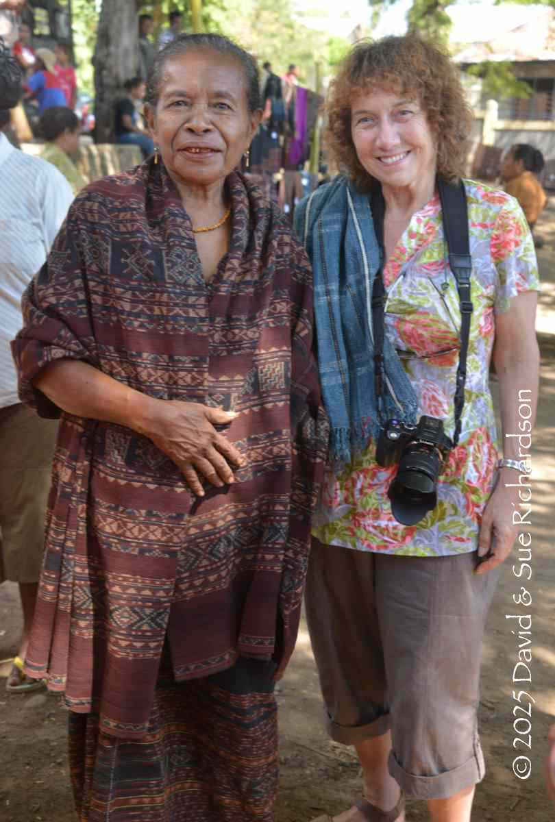 Description: Sue with Mama Monika and her wate nai pa in 2015